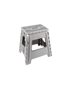 Taburete plegable gris 29x22x39cm
