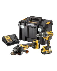 Taladro percutor dcd796+amoladora dcg405 +2baterías 5ah+maletin black+decker