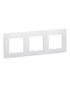 Marco 3 elementos blanco serie niloe legrand