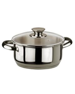 Cacerola ecco inox tapa cristal 28cm inoxibar