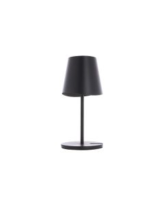 Lampara de mesa de metal negro 38cm usb recargable 250 lm regulable cct 3000-4000k xanlite