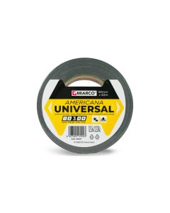 Cinta americana universal 50 m x 50 mm negro miarco