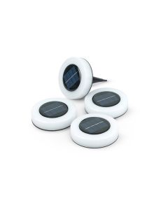 Baliza led solar mitra? pack 3+1 unidades 10lm 4000k pared o suelo garza