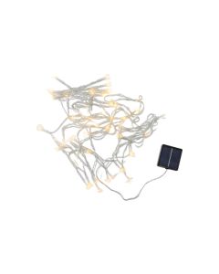Guirnalda de carga solar luceo 10 m luz calida con sensor crepuscular newgarden