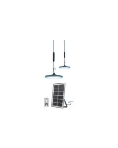 Lampara led solar gloria 2 x 500lm con placa fotovoltaica ip65 4000k 120º 20m2 garza