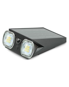 Aplique led solar mantis 800lm sensor crep. 26h ip44 d/movimiento 4000k 60º bateria reemp. 25m2 garza