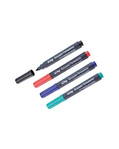 Rotulador permanente punta fina verde caja 10 uds acha