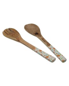Cubiertos ensalada madera clivia 30cm versa