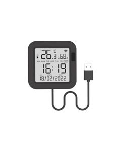 Control remoto ir universal con sensor temperatura y humedad compatible aire acondicionado display fecha hora energeeks