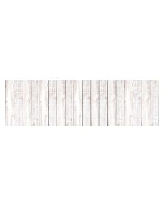 Alfombra vinilica estampada madera blanca 60x200cm stor planet