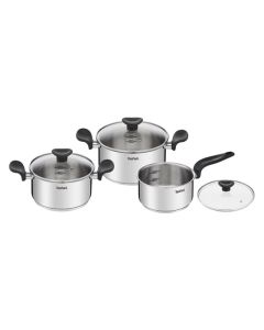 Bateria mini primary 3 piezas con tapa olla 18/20 + cazo 16cm tefal
