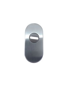 Escudo seguridad oval e-818 72x33x11mm inox satinado clovan