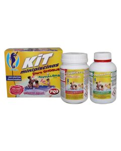 Cloro + antialgas para minipiscina 500gr + 500ml hipool - pqs