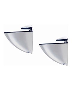 Soporte estante clip blanco 2uds fepre