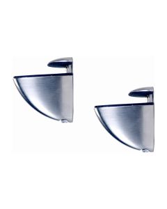 Soporte estante clip plata mate 2uds fepre