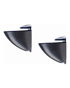 Soporte estante clip negro 2uds fepre