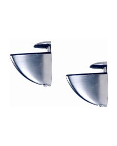 Soporte estante microclip plata mate 2uds fepre