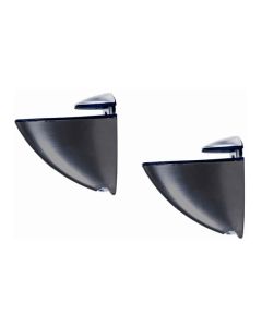 Soporte estante microclip negro 2uds fepre