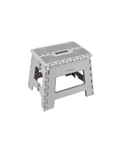 Taburete plegable gris 29x22x27cm arregui