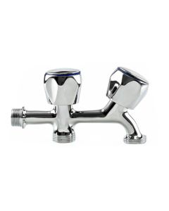 Grifo lavadora doble v/laton 1/2 x 3/4 x 3/4 artic