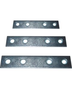 Placa ensamble recto acero cincada 100x15mm 100uds micel