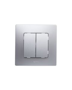 Conmutador doble plata serie niloe legrand