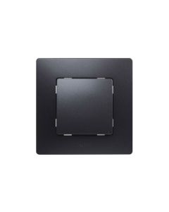 Pulsador negro serie niloe legrand