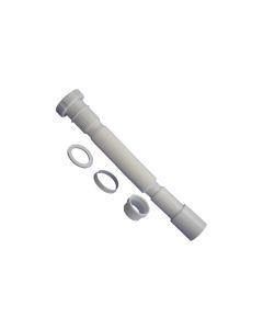 Sifon botella extensible plastico cromado redondo con alargadera/plafon hidrotecnoagua