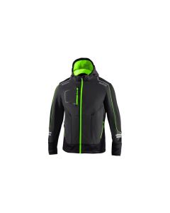 Chaqueta tech softshell gris / verde fluor talla xxl sparco
