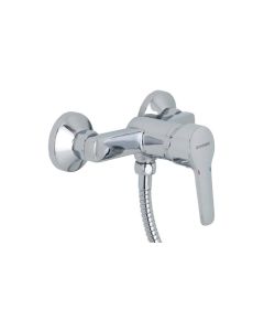Grifo de ducha monomando con kit basik crom genebre