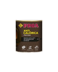 Pintura anticalorica 750 ml negro proa