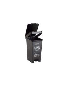 Cubo con pedal smart 25l reciclaje deco pizarra-26x36x47cm tatay