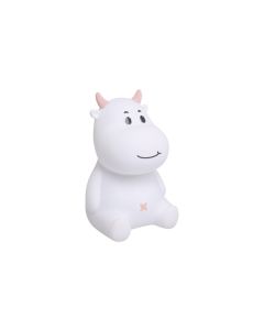 Lámpara portátil infantil led rgb micaela 1,2w tactil con forma de vaca cristalrecord