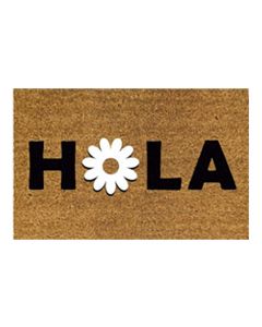 Felpudo coco hola margarita 40 x 70 cm dintex