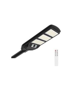 Farola solar industrial negro sensor pir 12w 1500lm 6500k ip54 arteconfort