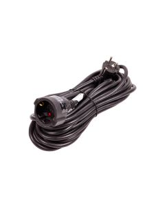Prolongador 3x1,5 negro 16a 10mt ip20 arteconfort