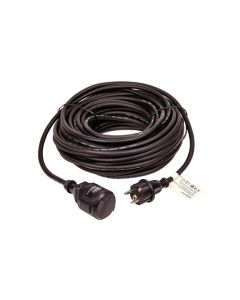 Prolongador 3x1,5 negro 16a 25mt ip44 arteconfort