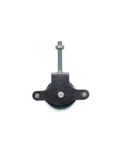 Polea tendedero con tirafondo cincada roldana ø40 mm metalica 25uds micel