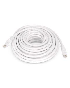 Cable ethernet cat6 cu rj45-rj45 blanco 10 mt axil