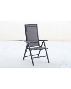 Sillon posiciones aluminio textilene 4x4 antracita import