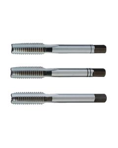 Machos roscar mano hss 6h din 352 juego 3 pzas m08x1,25mm tecwerk