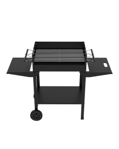 Barbacoa carbon trolly con ruedas 121x48x88cm natuur