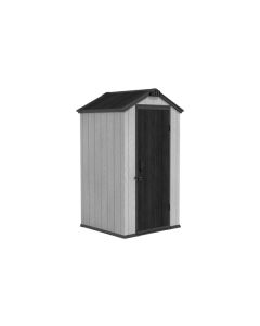 Caseta polipropileno apex sheid gris/blanca h207x111x109cm natuur