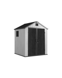 Caseta polipropileno apex sheid gris/blanca h224x176x166cm natuur