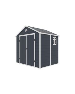 Caseta resina serie ave con suelo 4,65m² 242x192x239cm natuur