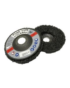 Disco plus line clean fibra 115mm negro 5 piezas bma