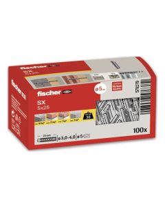 Taco sx 5x25 100uds fischer