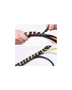 Recogedor de cables espiral d-line 2,5m ø 10 a 40mm ø blanco luceco