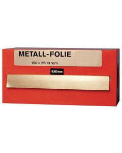 Fleje calibrado rollo 2,5 m x 150 mm laton 0,075 mm metall folie record 23025398