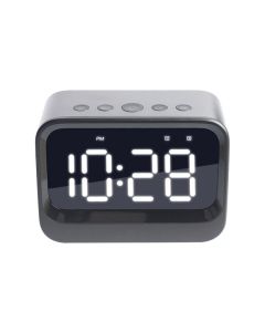 Reloj despertador negro con bluetooht denver
